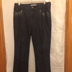 Chicos Rhinestone Black Jeans